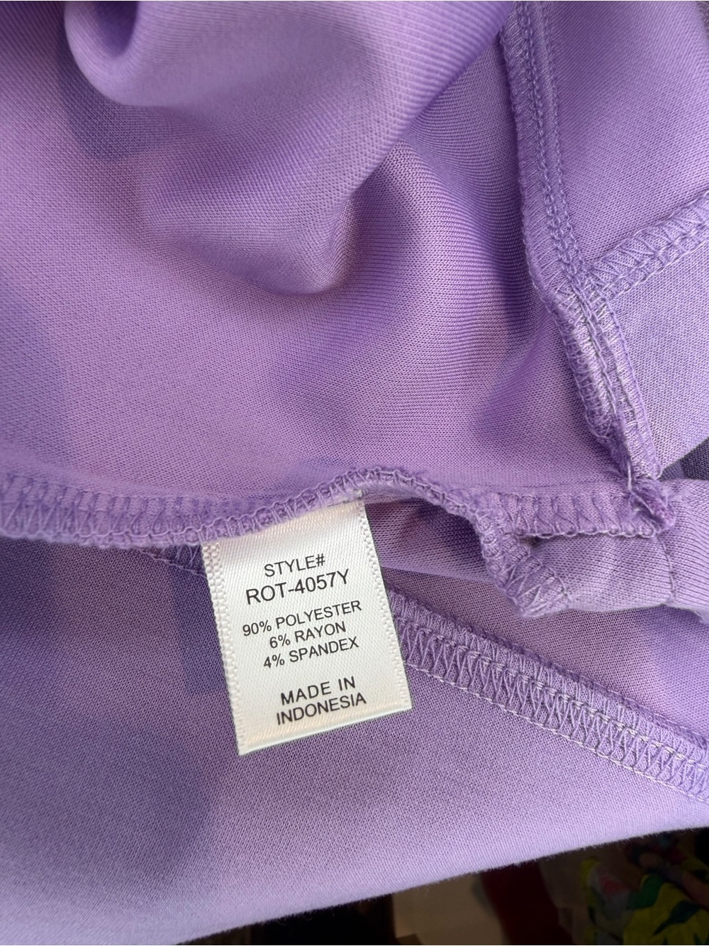 Zenana Lavender Crewneck Sweatshirt - Picture 6 of 6